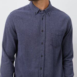 Rails Runson Long-Sleeve Shirt – Heather Blue, Size (XL)